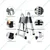 Heavy Duty 10+10 Steps (9.5+9.5 Feet/2.9+2.9 Meter) A Shape Double Side Aluminium Telescopic Ladder